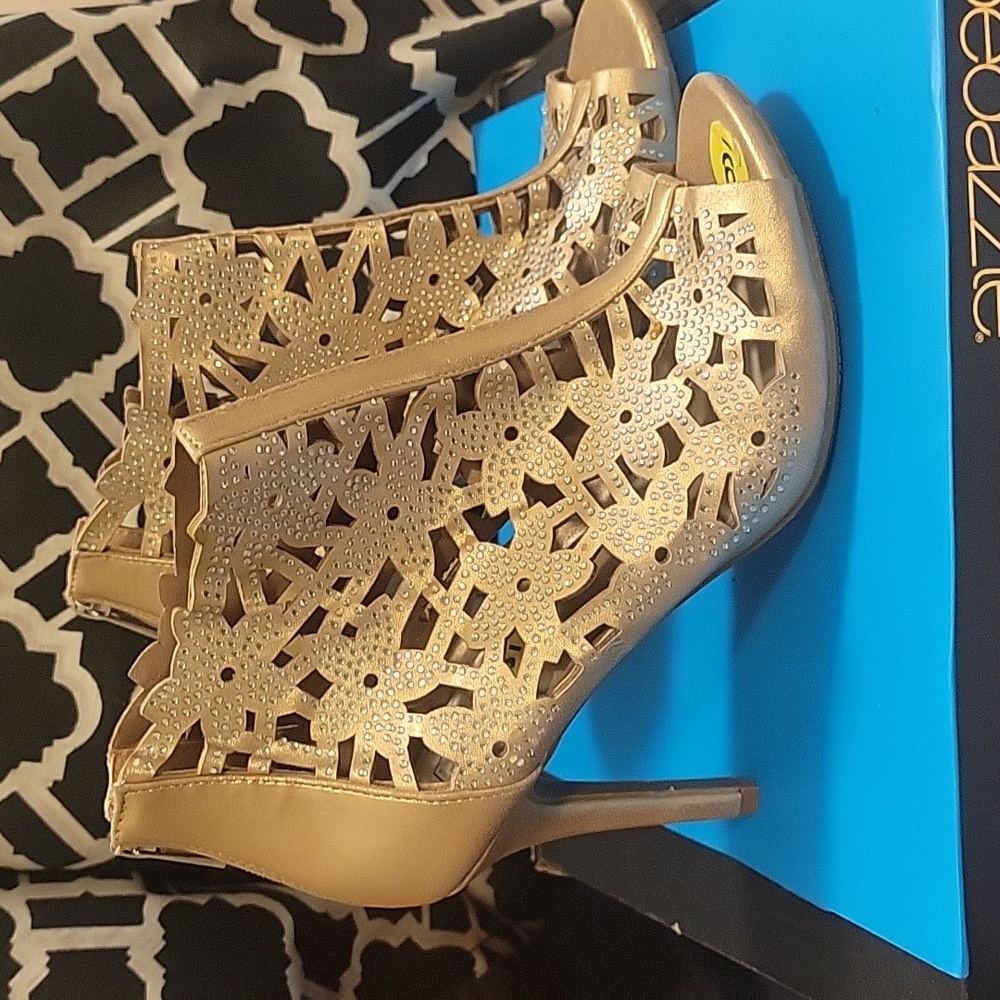 Gold bootie